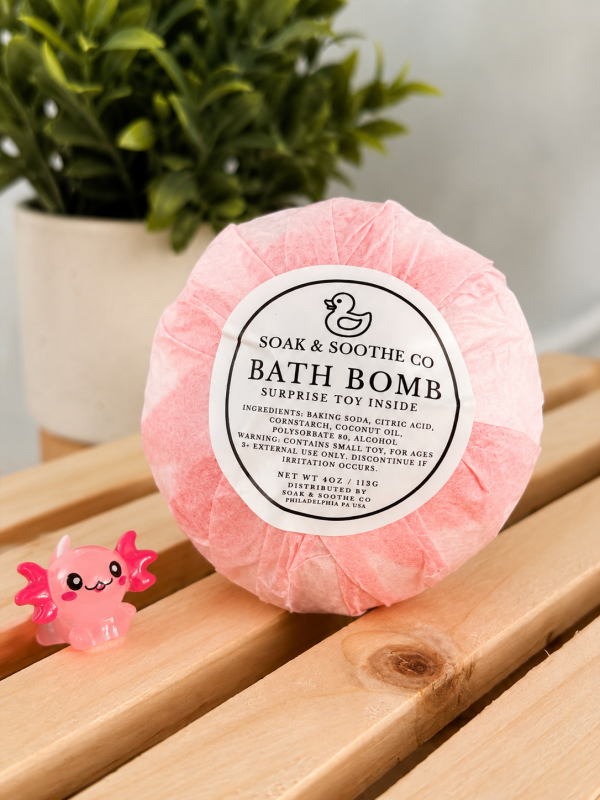 bath bomb toy pink