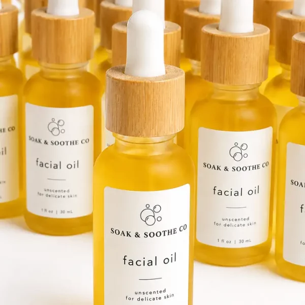 bottles of facial oil