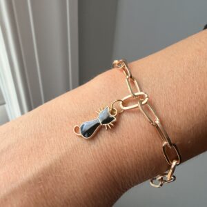 Black Cat Earrings on arm