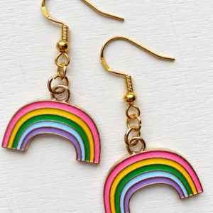 little rainbow earrings both afar xoomed